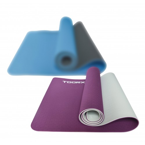 Στρώμα Professional DUAL COLOR Yoga MAT-184 (κόκκινο Βουργουνδίας/περλέ)-Toorx